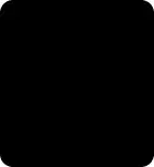 Wholesale black rounded square ceramic tile